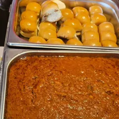 A tray of our mini pav bhaji, ready to be served. The small size makes them a perfect appetizer or snack for events of all kinds.