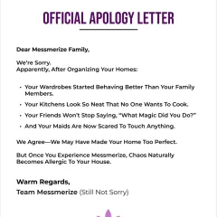 I am not sorry for making your home so perfect that your wardrobes behave better than your family members. When you experience the calm of a truly organized space, chaos naturally becomes allergic to your house.