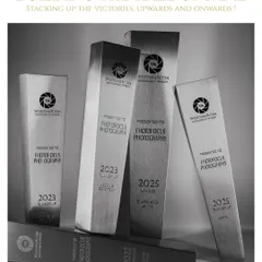A black and white version of our "Hall of Fame," showcasing the collection of awards we've been honored to receive. This image represents our commitment to excellence and the journey of building our craft.