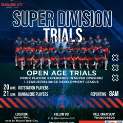 Your chance to play at the highest level in Karnataka is here. Our Super Division trials are for experienced players ready to compete for a spot on our senior roster.