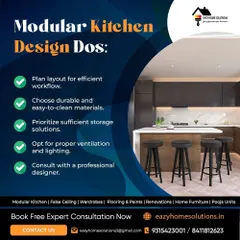 Planning a modular kitchen? These are our essential 'Dos' to ensure your kitchen is efficient, durable, and well-designed, from planning the layout to choosing the right materials and lighting.