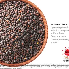 Mustard seeds are tiny but mighty. They provide important minerals like selenium and magnesium, which play a role in everything from relieving asthma to improving sleep and supporting overall wellness.