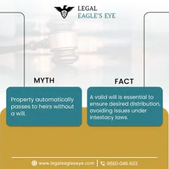 A common myth is that property automatically passes to heirs without a will. The fact is, a valid will is crucial to ensure your assets are distributed as you desire and to avoid the complex legal issues that arise under intestacy laws.