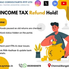 Is your income tax refund stuck? It could be due to issues with past returns or incorrect bank details. I can help you identify the problem, take the right action like linking your PAN-Aadhaar, and get your refund processed.