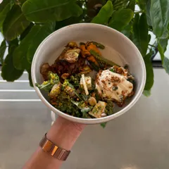 A delicious, plant-based meal from the Veganuary Festival. It's all about nourishing your body from the inside out, which is a core part of a healthy, active lifestyle.