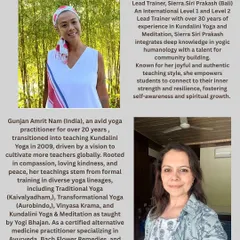 Here I am with my respected colleague Sierra Siri Prakash. We often facilitate workshops together, combining our decades of experience to create powerful, immersive experiences in Kundalini yoga and meditation for the community.