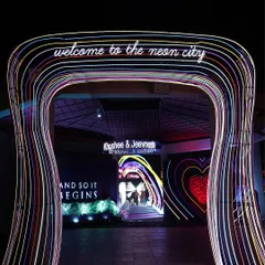 Welcome to the Neon City. We transform Sangeet nights into electrifying experiences with immersive lighting and futuristic designs, setting the stage for an unforgettable party.