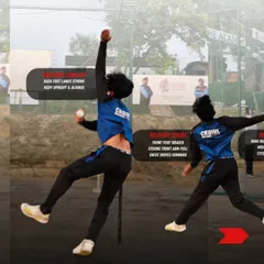 This part of the bowling sequence covers the back foot contact and the delivery stride. A strong, braced front foot is crucial for transferring energy from your run-up into the ball.