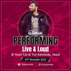 My gig poster for a performance in Kathmandu, Nepal. My services are not limited by borders; I am equipped and ready to travel for your special day.