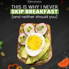 This is why you should never skip breakfast. It helps regulate blood sugar and cortisol, preventing afternoon energy crashes, mood swings, and sugar cravings.