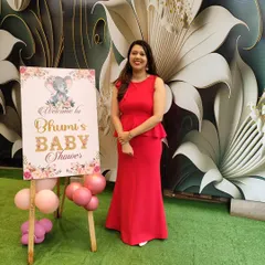 A personalized welcome sign is a lovely first impression for guests as they arrive at the baby shower.