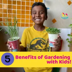 Look at that proud smile! In our Little Gardener's Patch, children learn to plant seeds and care for them as they grow. This hands-on activity teaches them about nature, patience, and the responsibility of nurturing a living thing.