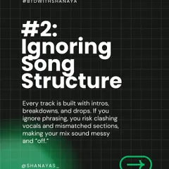 Understanding song structure is key to a smooth mix. If you ignore phrasing, intros, and breakdowns, you risk clashing vocals and mismatched sections, which makes your set sound messy and off beat.