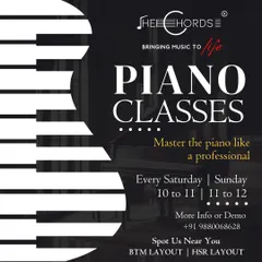Master the piano like a professional with our weekend classes. We offer demo sessions for you to experience our teaching style before you enroll.