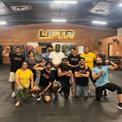 The LIFTR sign says it all. We're a community that trains together and grows together.
