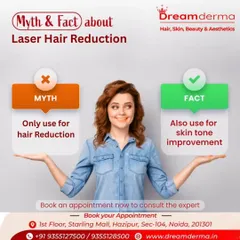 Let's clear up a common myth. While laser hair reduction is excellent for removing unwanted hair, it also has the added benefit of improving your skin tone. The treatment can lead to a more even and radiant complexion.