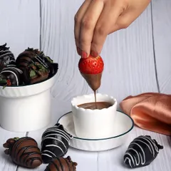 There's nothing quite like a fresh strawberry dipped in rich, melted chocolate. This is a simple, elegant, and delicious treat available only during the strawberry season.