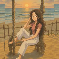 How cool is this? A talented artist turned me into a Ghibli-style anime character, and I absolutely love it. This captures my dreamy, beach-loving side perfectly.