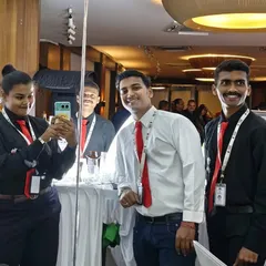 My dream team in action. We work together seamlessly to manage the bar, interact with guests, and keep the good vibes flowing.