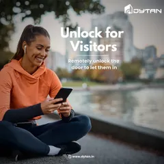 You don't have to be home to be a great host. This is me letting a friend in while I'm out for a run. Remote unlocking means you can grant access to visitors, delivery personnel, or family from anywhere.