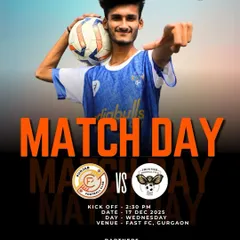 Match day is here. An announcement for our second-round game in the RF Youth Sports league.