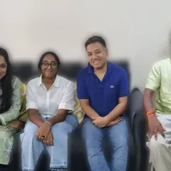 Feeling grateful to have a brilliant student like Srilekha, who visited with her supportive parents. It's an honor to be a part of her journey.