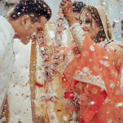 That dreamy, just-engaged feeling. This is the kind of soft, romantic glam I love to create for engagement ceremonies, ensuring you look effortlessly beautiful and full of joy in every candid shot.