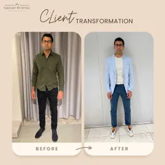 Style isn't just for women. I worked with Karan to upgrade his casual and work looks, focusing on better fits and a color palette that suits him. The result is a sharper, more refined style that boosts his confidence for any setting.