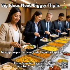 This is what we mean by fueling big ideas. We turn corporate events into culinary experiences with impressive buffet spreads that feature a wide variety of homestyle dishes, ensuring there's something delicious for everyone on the team.