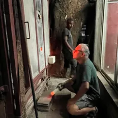 A glimpse from my teaching days at IDC, IIT Mumbai. This is a gas kiln firing, a process that requires patience and a deep understanding of heat and atmosphere. Sharing this knowledge is a privilege.