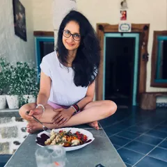 Another view of my sattvic lunch. Eating mindfully and choosing foods that are fresh and full of prana is a cornerstone of a yogic lifestyle.