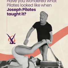 Have you ever wondered what Pilates looked like when its creator, Joseph Pilates, taught it? This image shows him guiding a student, highlighting the hands-on, rigorous, and equipment-based nature of his original method, which we preserve today.