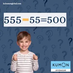 Can you solve this puzzle? Add a symbol to a row of fives to make an equation equaling 500. It's a great exercise in creative problem-solving.