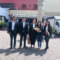 With my team of junior advocates outside the Tis Hazari District Court. Our goal is to ensure every client's voice is heard, no matter how complex the case.