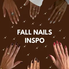 Fall nail inspiration, showcasing a variety of deep reds and warm browns.