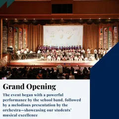 The Annual Day began with a powerful performance by the school band, followed by a melodious presentation by the orchestra. This grand opening set the stage for an evening of musical excellence and showcased the incredible talent of our students.