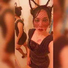 My "Black Cat" persona for a Halloween event at Flo Churchstreet. The makeup and accessories complete the look for a spooky night of music.