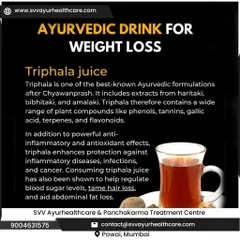 What you consume directly impacts your skin and overall health. Triphala juice is a powerful Ayurvedic formulation that I often recommend. Its anti-inflammatory and antioxidant properties help purify the blood, aid digestion, and support healthy skin from the inside out.