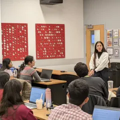 I believe in connecting with people before presenting content. This was a session on Intercultural Communication at Mohawk College, where I focused on building relationships and making each student feel seen and heard before we even opened the first slide.