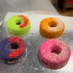 Add a splash of safe color to your dog's Holi with my vibrant Holi Dognuts. These are naturally colored and available for a limited time in Mumbai and Bangalore.