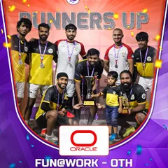 The runners-up from Fun@Work OTH, who fought hard until the very end. Their performance in the final was a testament to their resilience and team spirit.