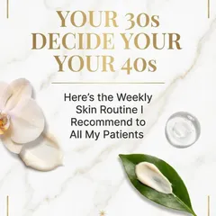 The habits you build in your 30s decide how your skin will look in your 40s. This is the decade to focus on a consistent weekly routine that protects, repairs, and future-proofs your skin for a smoother, brighter future.