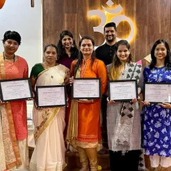 The culmination of months of hard work and dedication. Here are our proud graduates from batch 21, holding their internationally recognized Yoga Alliance certifications.