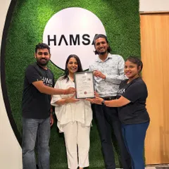 Another proud moment as we present a certificate to a newly certified yoga instructor from our TTC program.