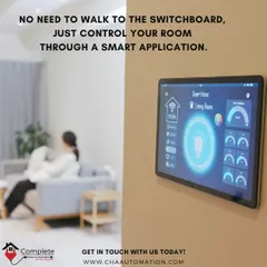 Eliminate the need to walk to a switchboard. This wall-mounted tablet provides a central command center for the entire room, allowing you to control lighting, climate, and entertainment from one convenient location.