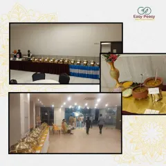 Another view of our versatile buffet catering. Whether it's a large hall or an intimate gathering, I can arrange a beautiful spread of authentic Odia food to make your event memorable and give your guests a taste of my homeland.