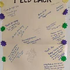The feedback wall from our Grandparents' Day, filled with love and appreciation. These kind words motivate us to continue creating memorable experiences for our entire school community.