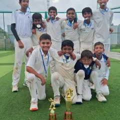 The Transform Strikers, winners of the inaugural Transform Premier League, posing with their medals and trophy. Our in-house TPL provides a competitive platform for players to test their skills in a real-match environment.