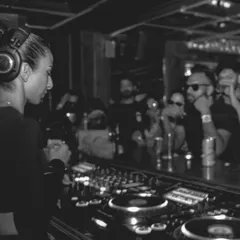 The view from my side of the booth at The Kai Room. I love being able to see the crowd up close and feel their reaction to every track.
