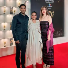 A group photo from the Critics' Choice Awards. It’s a reminder that every successful look is a team effort, involving talented designers, makeup artists, and the client's own wonderful spirit.